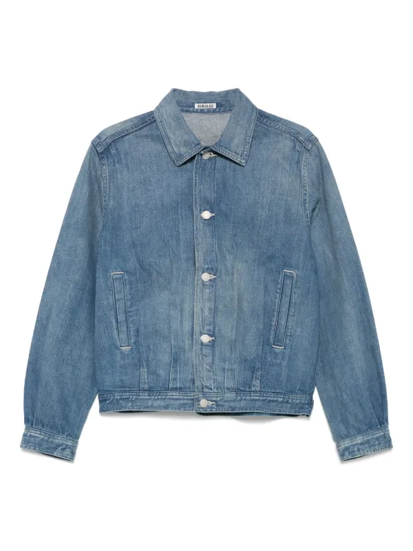 【美品】AURALEE オーラリー デニムジャケット シルク 0サイズ Auralee デニムジャケット | ブルー | FARFETCH JP