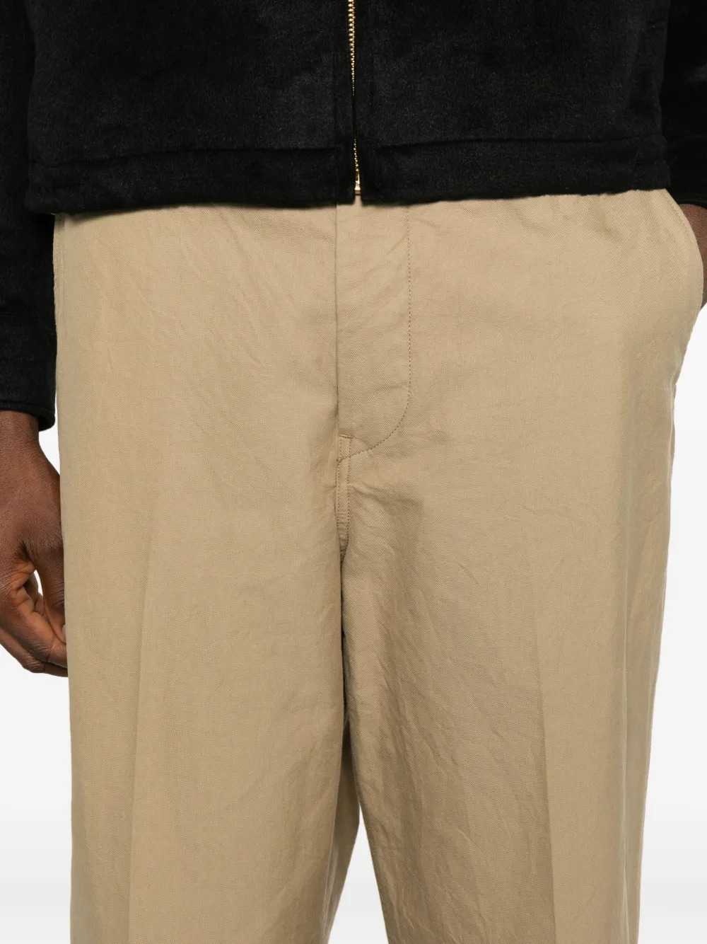 Visvim Button-fastening Chino Trousers In Brown