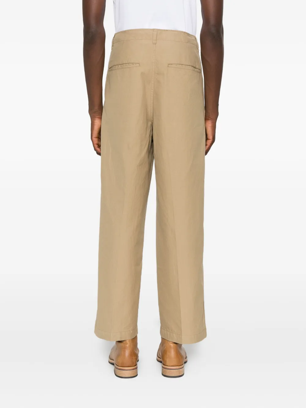 Visvim Button-fastening Chino Trousers In Brown