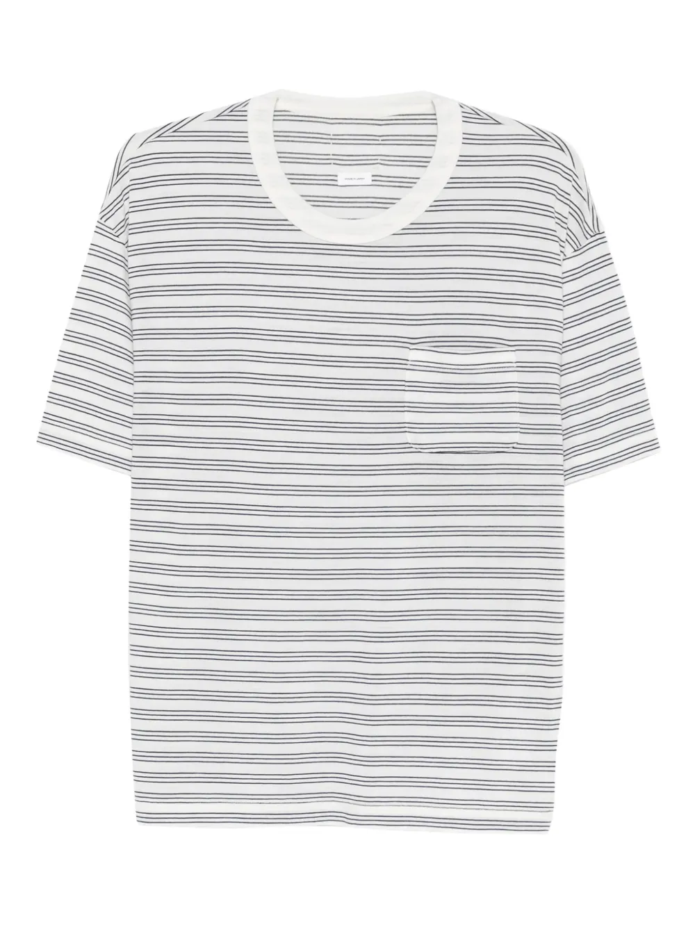 visvim playera con motivo de rayas | blanco | Image 1