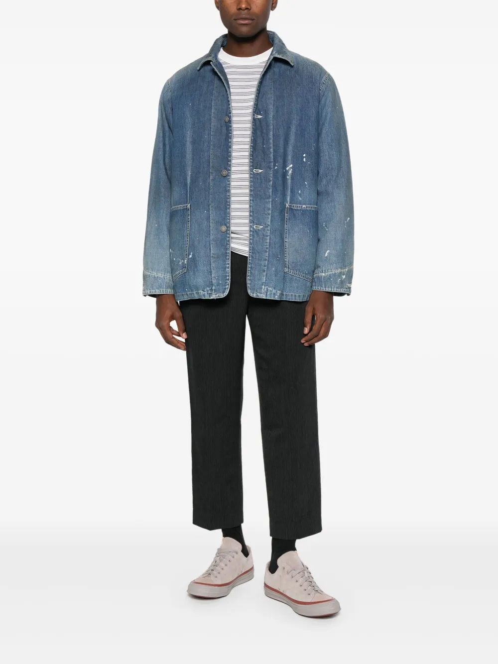 visvim playera con motivo de rayas | Playeras | Image 2