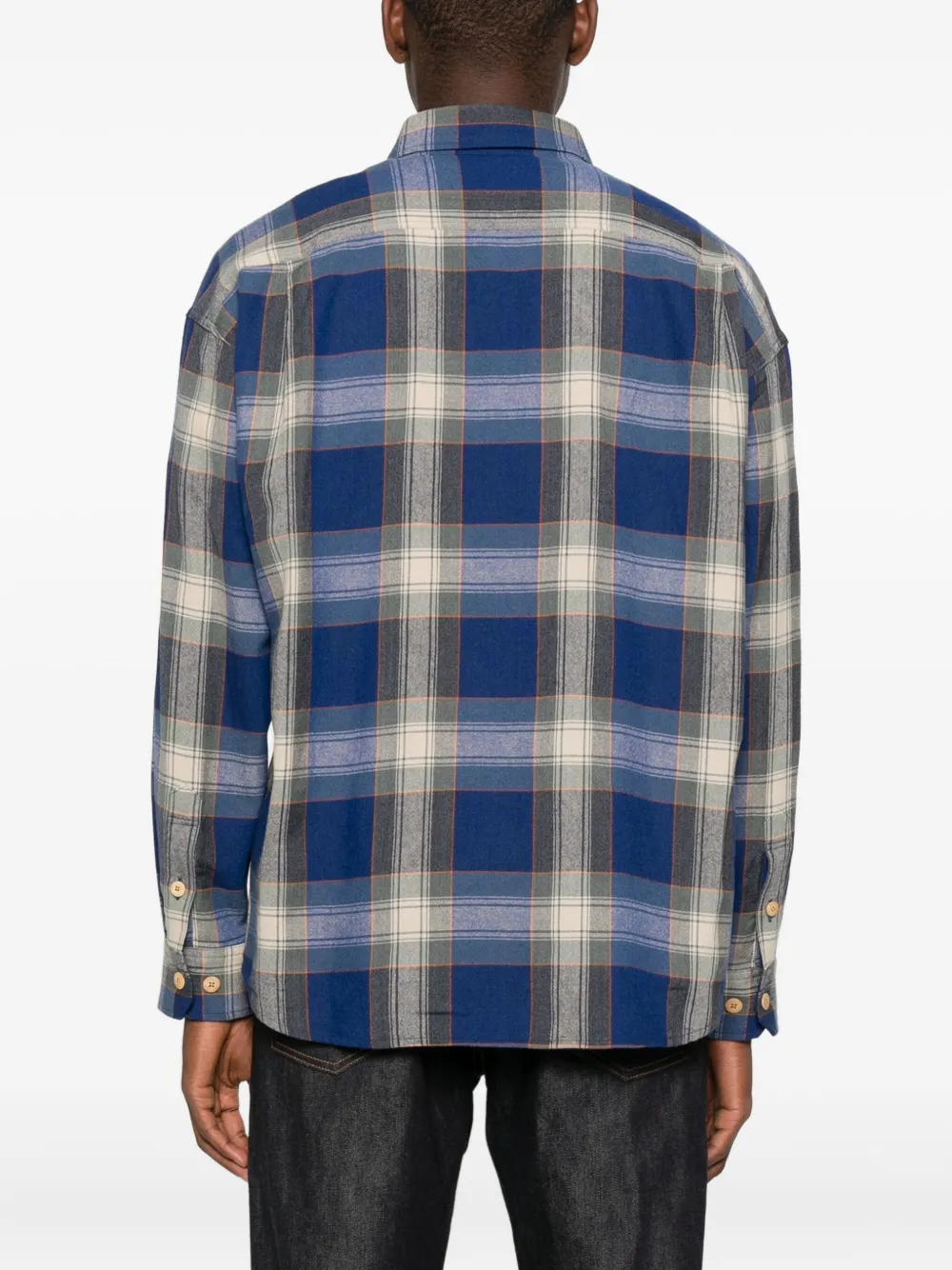 Visvim Lumber Check Long-sleeve Shirt In Blue