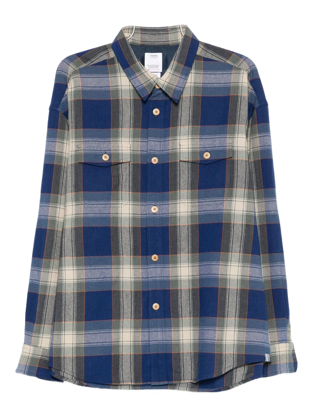 visvim Lumber check long-sleeve shirt | Blue | Image 1