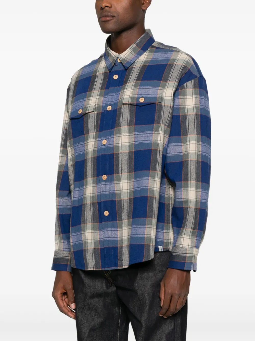 visvim Lumber geruit overhemd met lange mouwen Blauw