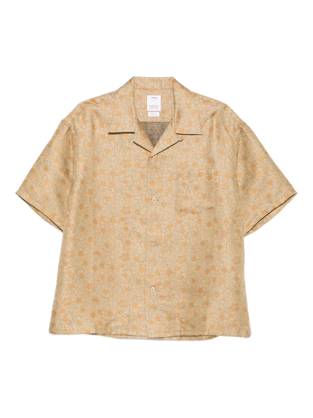 visvim Crosby floral-jacquard shirt | Neutrals | Image 1