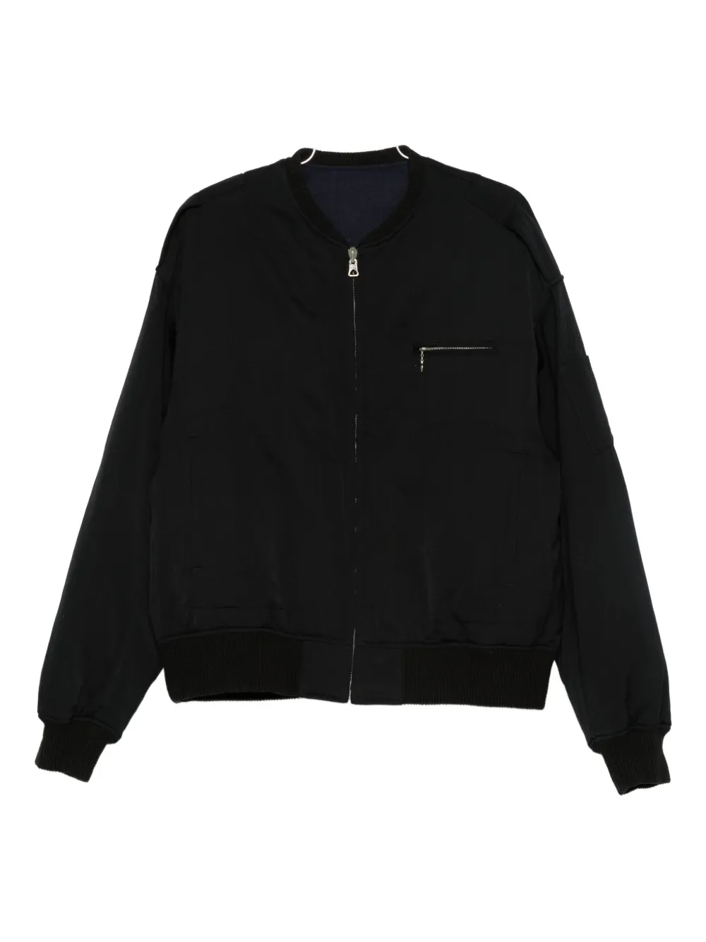 visvim zip-pocket bomber jacket | Black | Image 1