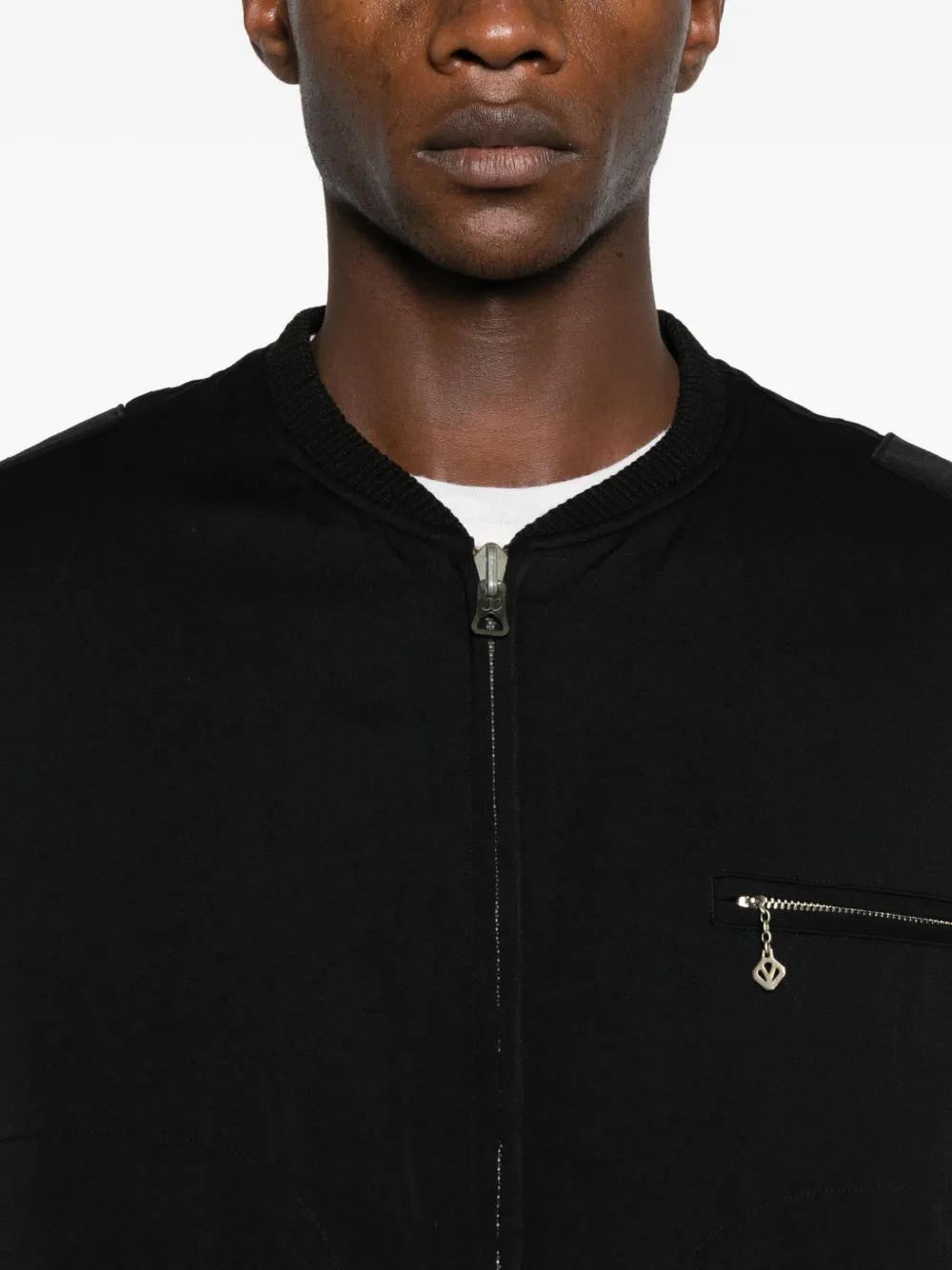 Visvim Zip-pocket Bomber Jacket In Black