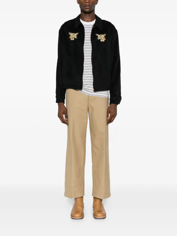 Visvim エンブロイダリー ブルゾンジャケット | ブラック | FARFETCH JP