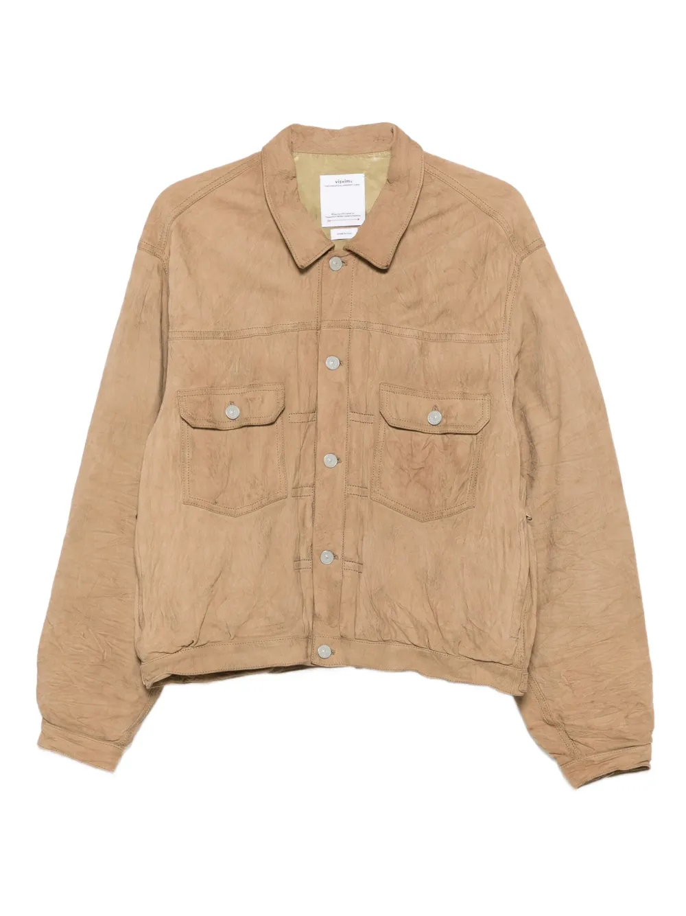 visvim leather shirt jacket | Brown | Image 1