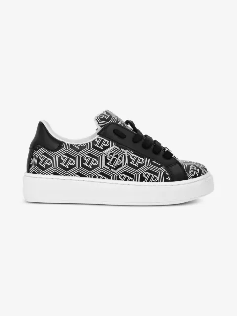 Philipp Plein Junior monogram low-top sneakers