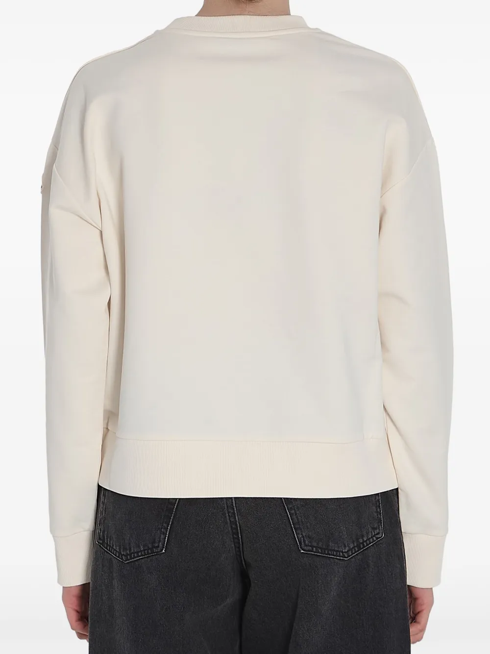 Moncler Sweater met logoprint Wit