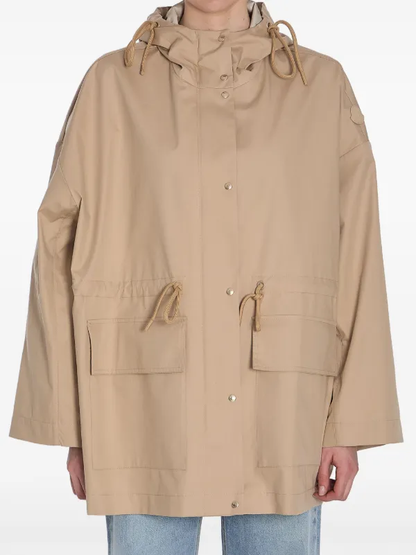 【Moncler】Gaillon コットン フードパーカー ジャケット Moncler Gaillon パーカーコート | ニュートラル | FARFETCH JP
