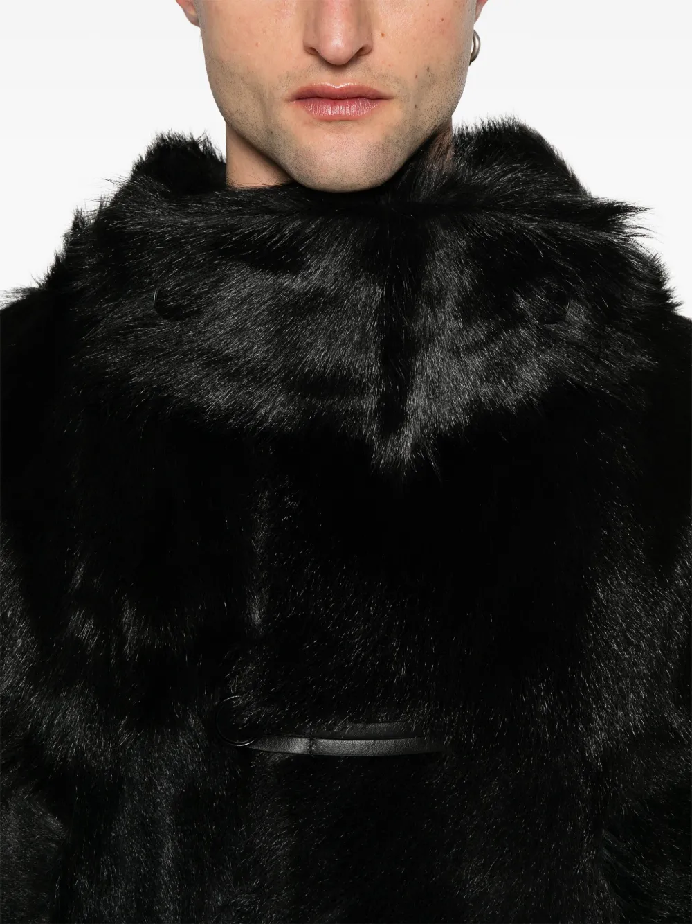 Jil Sander Lammy coat Zwart
