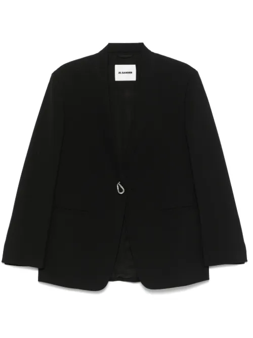 Jil Sander blazer en laine - Noir - Jil Sander - Modalova