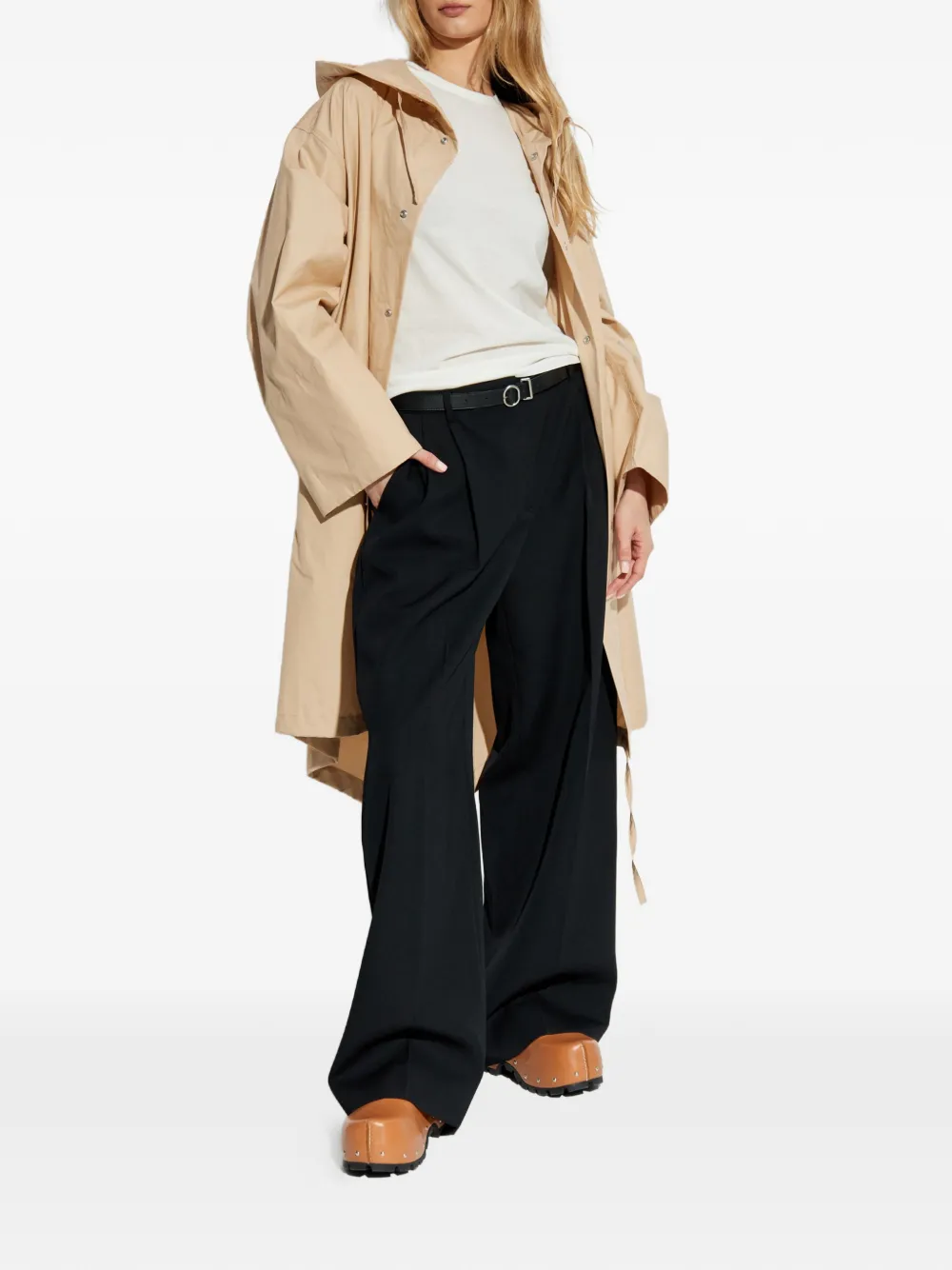  Jil Sander Abrigo Con Logo Estampado - Neutro 