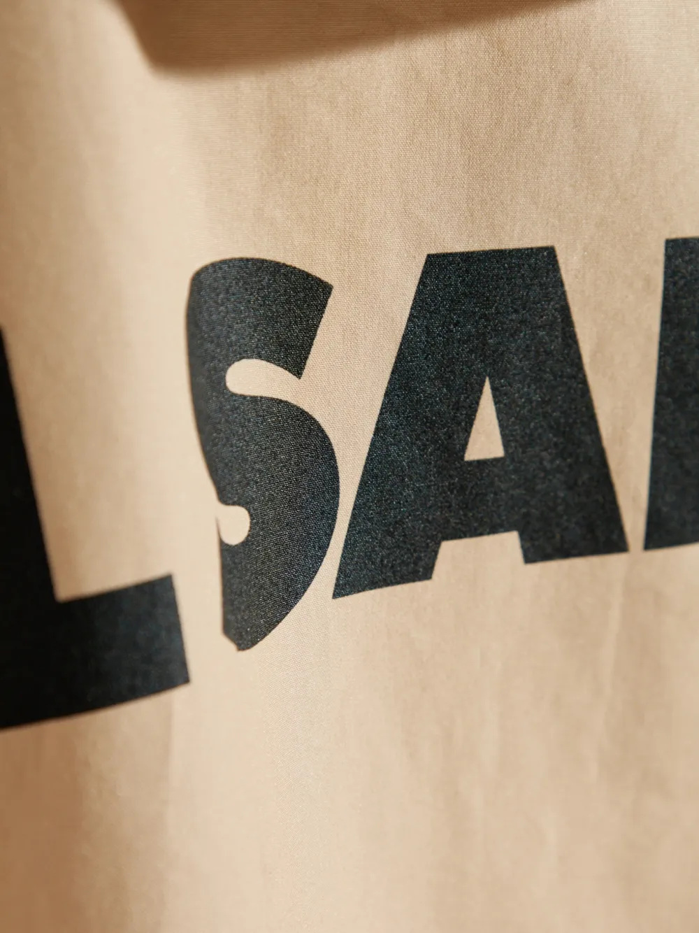 Jil Sander Jas met logoprint Beige