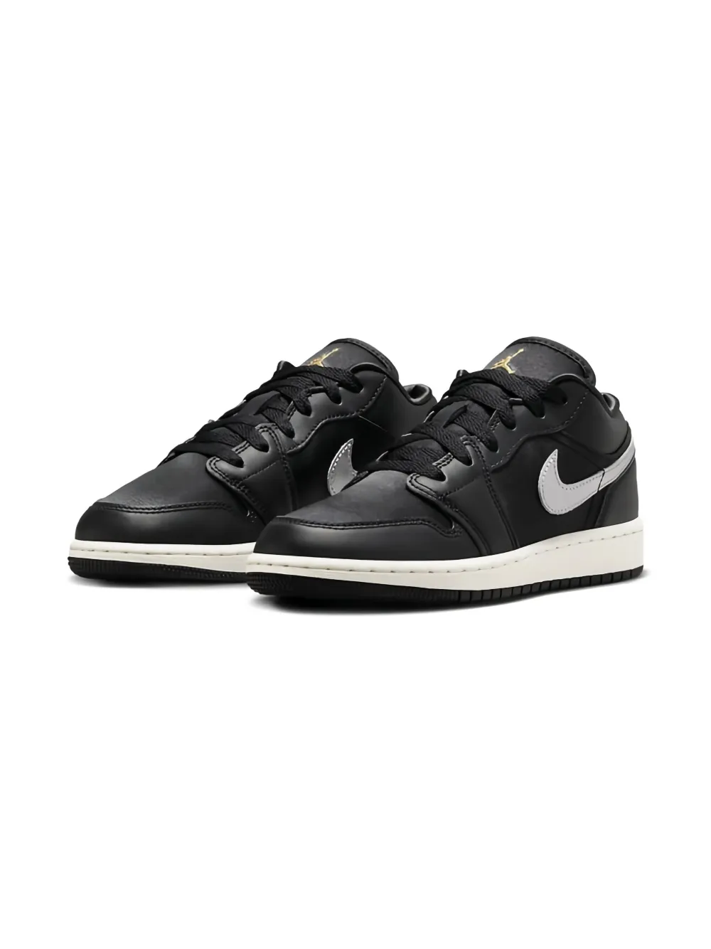 Jordan Kids Air Jordan 1 Low SE "Black Metallic Gold" sneakers