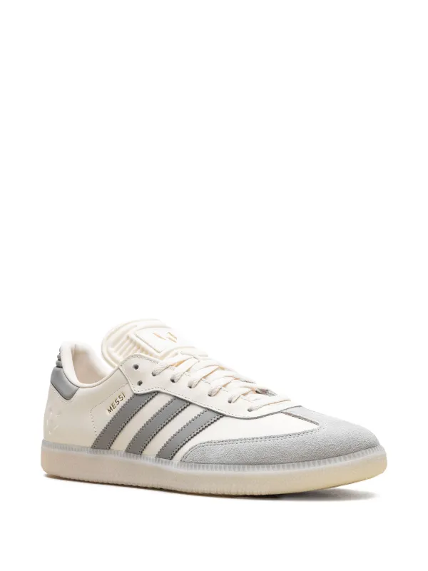 Adidas Samba "Lionel Messi - Cream White/Light Brown/Metallic Gold"  Sneakers | White | FARFETCH