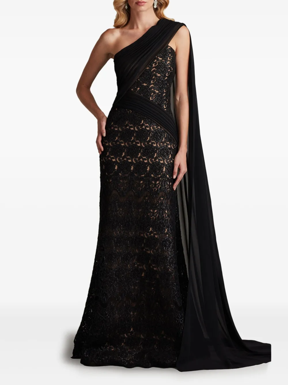 Tadashi Shoji Eamon gown - Zwart