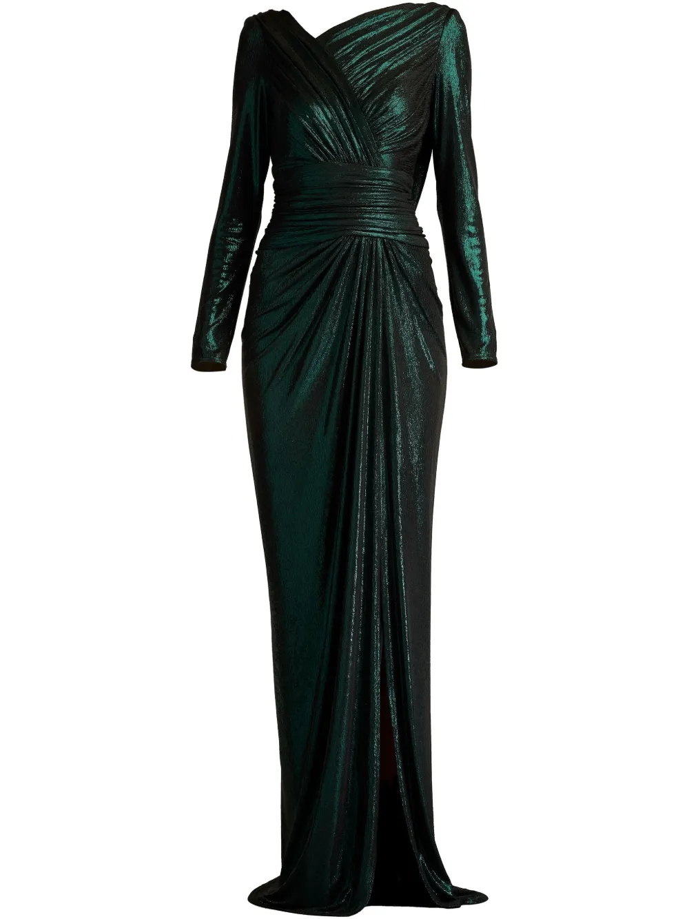 Tadashi Shoji robe longue à design drapé - Vert