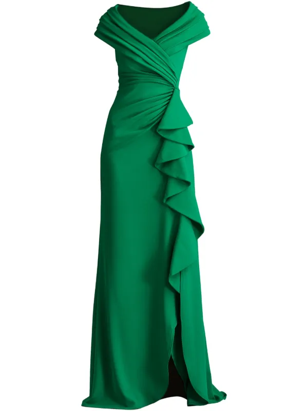 Tadashi Shoji Talise Gown Green FARFETCH IN