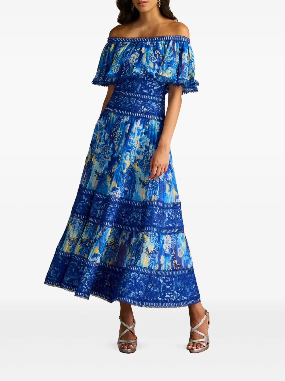 Tadashi Shoji Amary maxi-jurk - Blauw