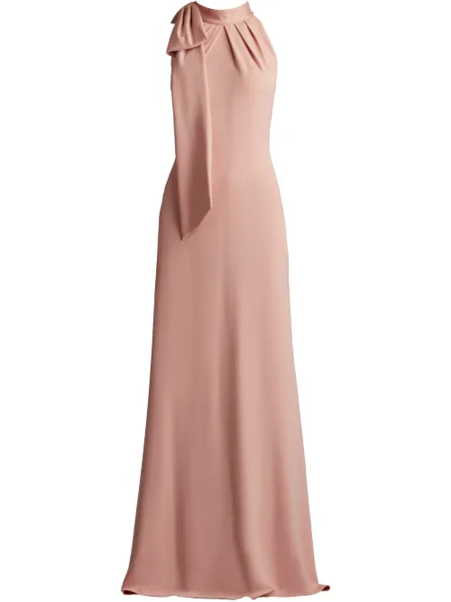 Robe mi-longue à col montant - Tadashi Shoji - Modalova