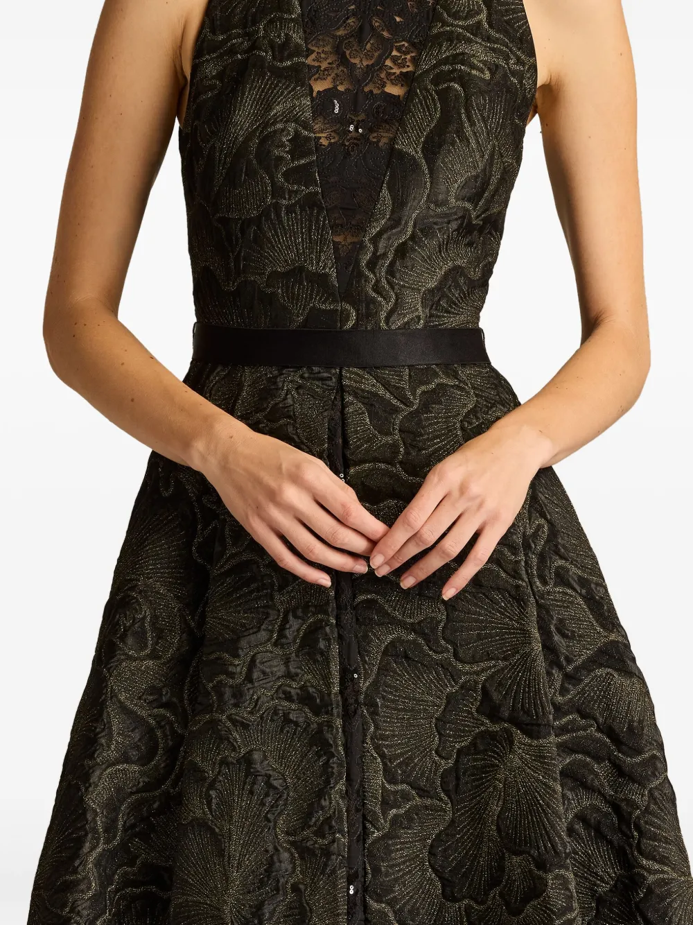 新作 Tadashi shoji パーティードレス Darana Floral Gown Durant Floral Jacquard Gown | Tadashi Shoji