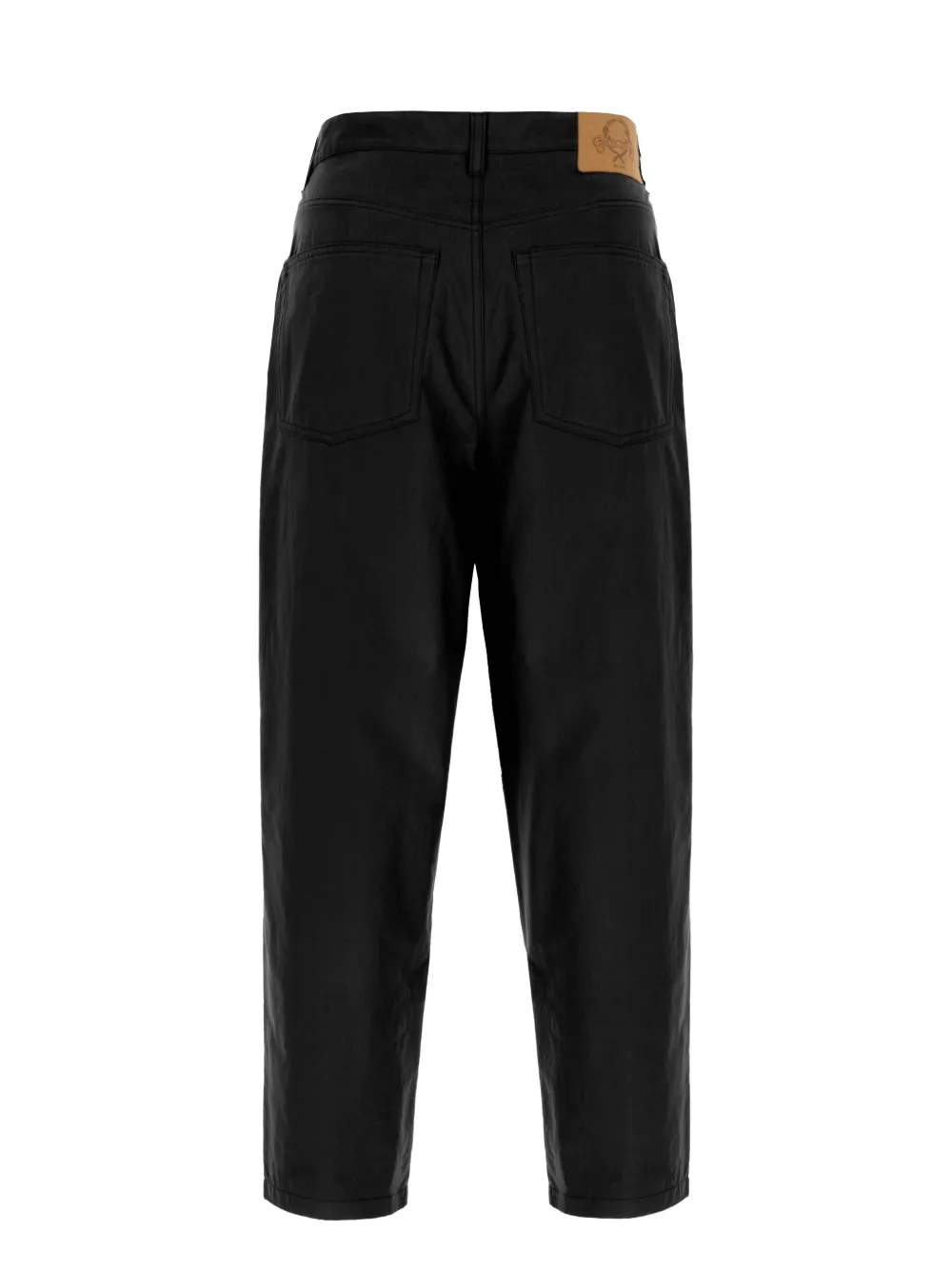 Moschino Broek met geplooid detail - Zwart