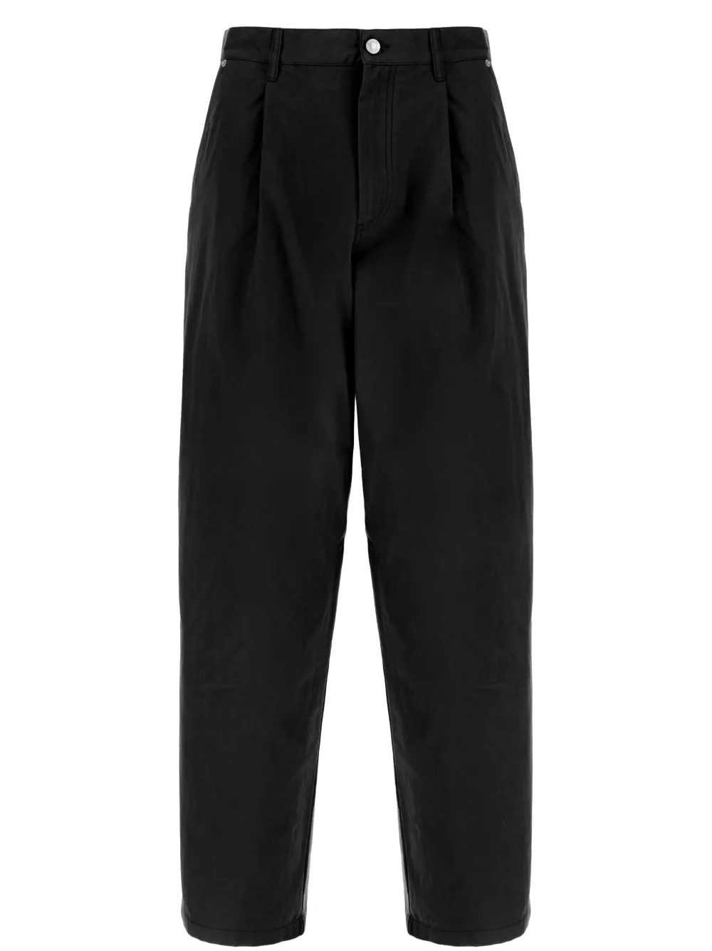 Moschino Pleat-detail Trousers In Schwarz