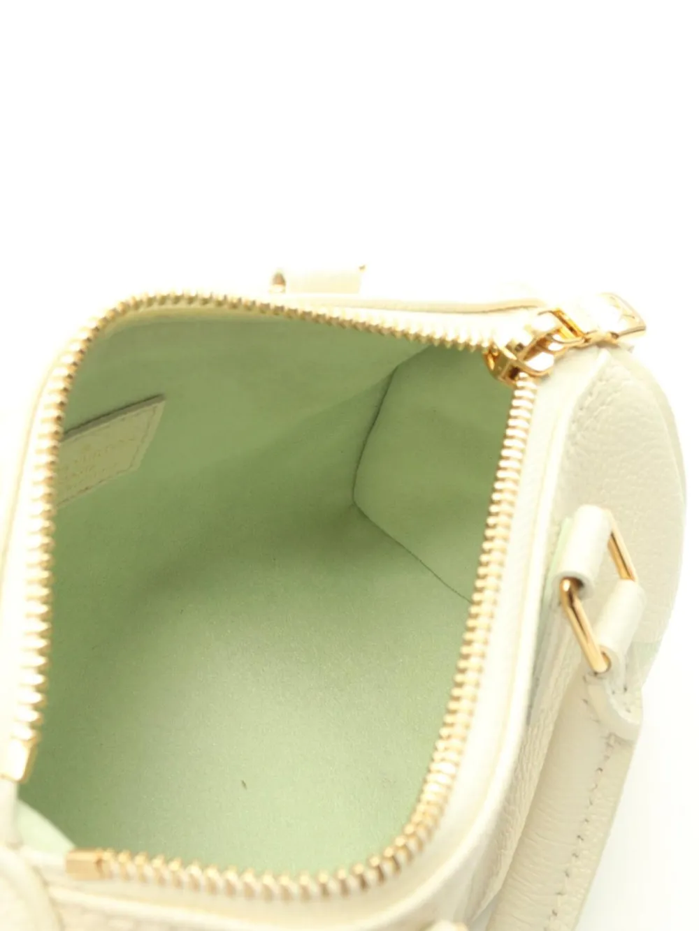 Pre-owned Louis Vuitton 2010s Nano Speedy Tote Bag In Neutrals