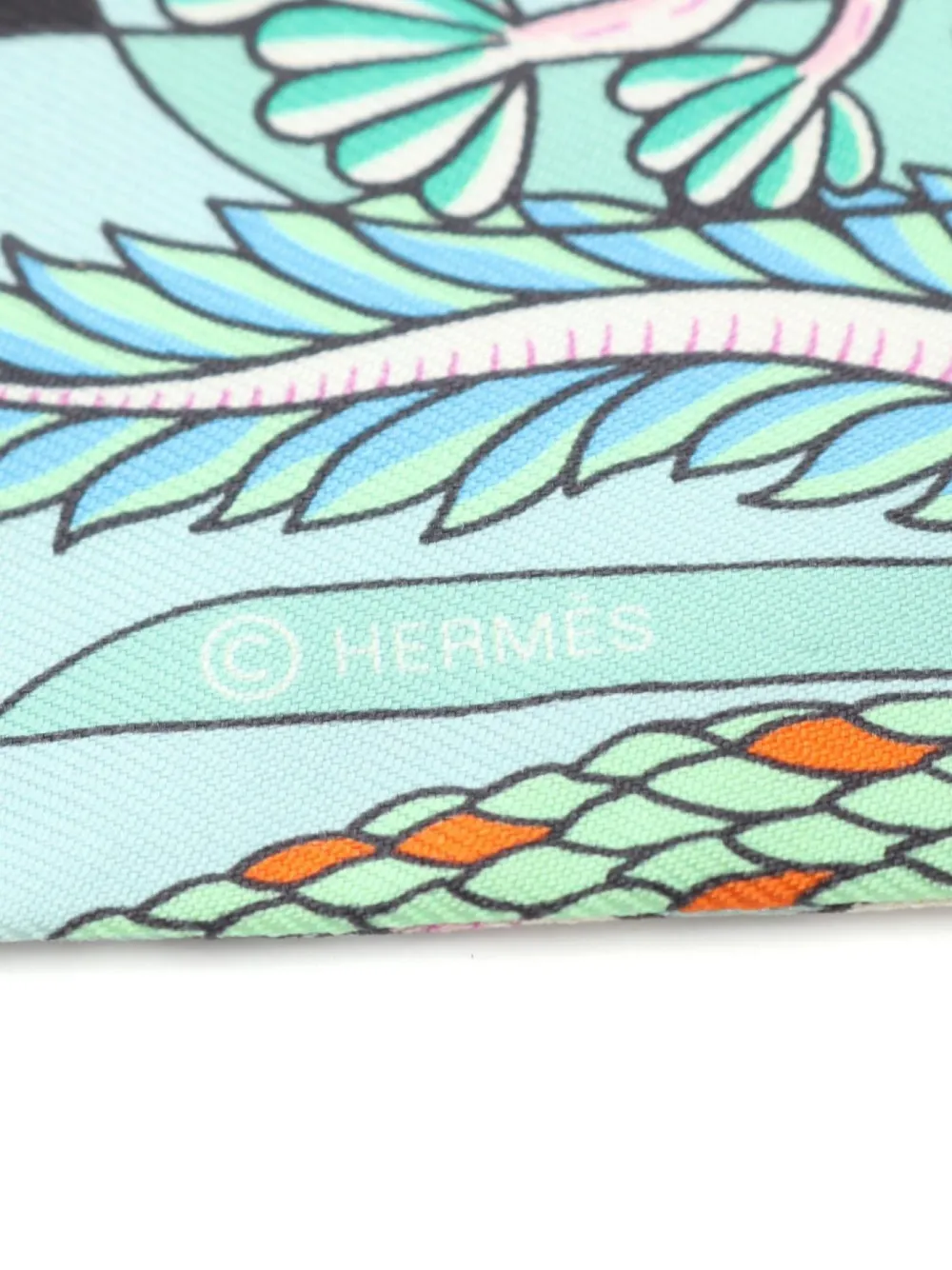 Hermès Pre-Owned 2000s Twilly Exposition Universelle scarf - Zwart