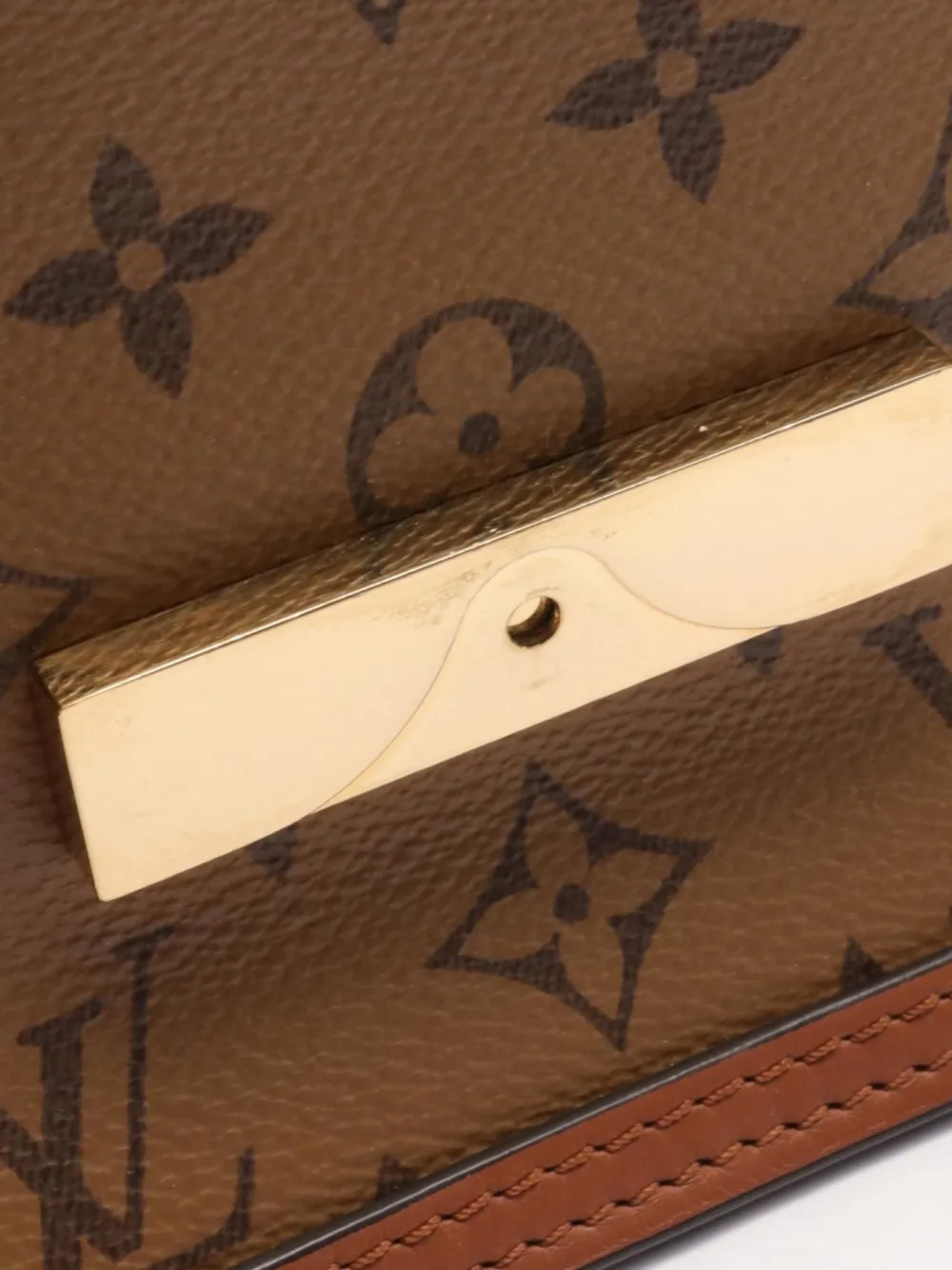 Pre-owned Louis Vuitton 2021 Mini Dauphine Shoulder Bag In Brown