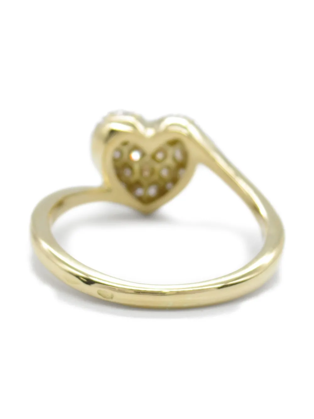 Cartier 2010s pre-owned 18kt geelgouden Heart ring met diamant