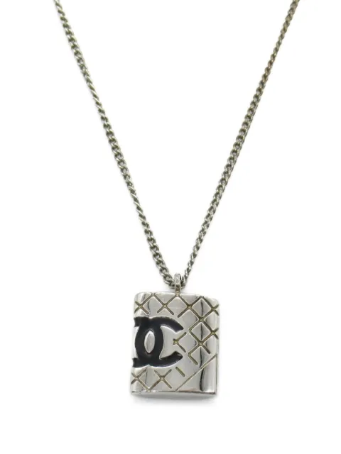 CHANEL Pre-Owned 1986-1988 깜봉 리뉴 네크리스