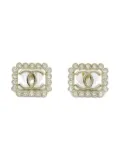 CHANEL Pre-Owned 1986-1988 CC stud earrings - Gold