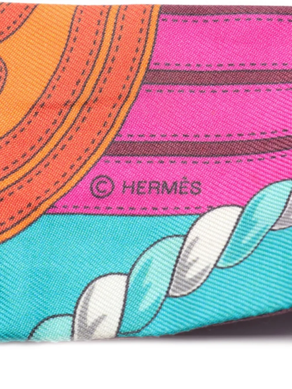 Hermès Pre-Owned 2000s Twilly Grande Tenue scarf - Blauw