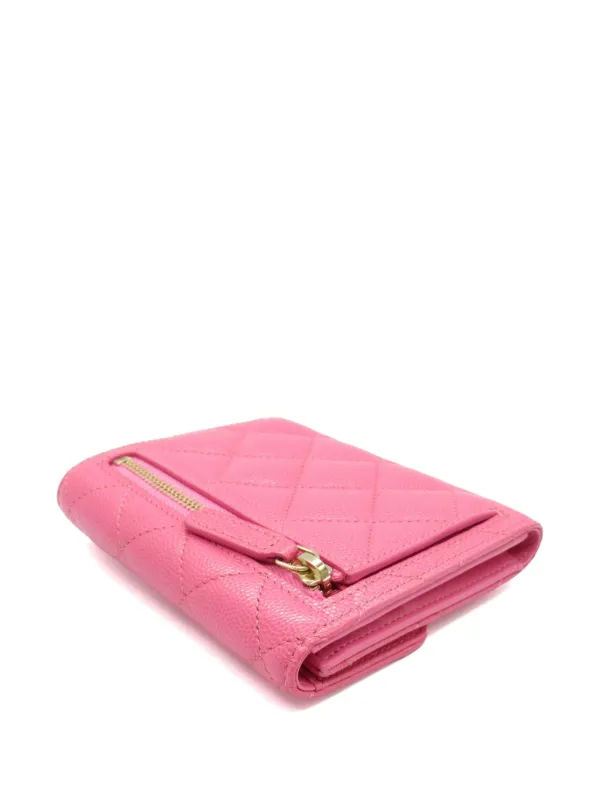 CHANEL Pre-Owned 2019 キルティング財布 | ピンク | FARFETCH JP