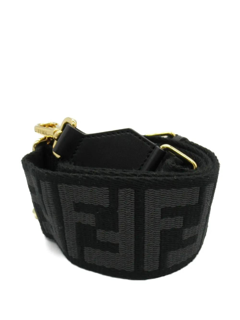 Fendi Pre-Owned 10s FF shoulder strap - Zwart