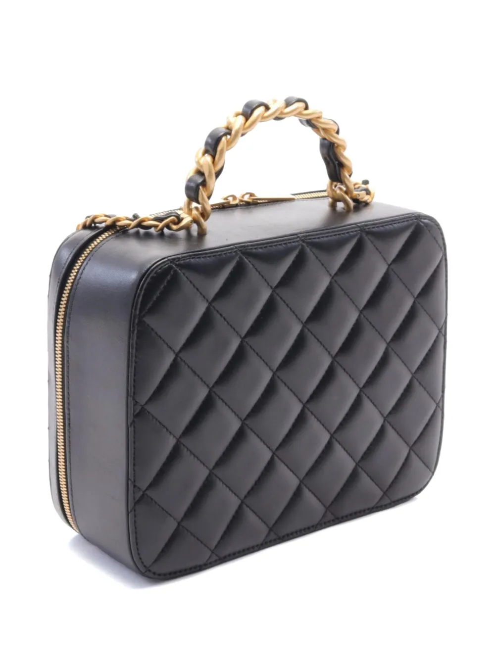 CHANEL Pre-Owned 2021 CC diamond-quilted shoulder bag - Zwart