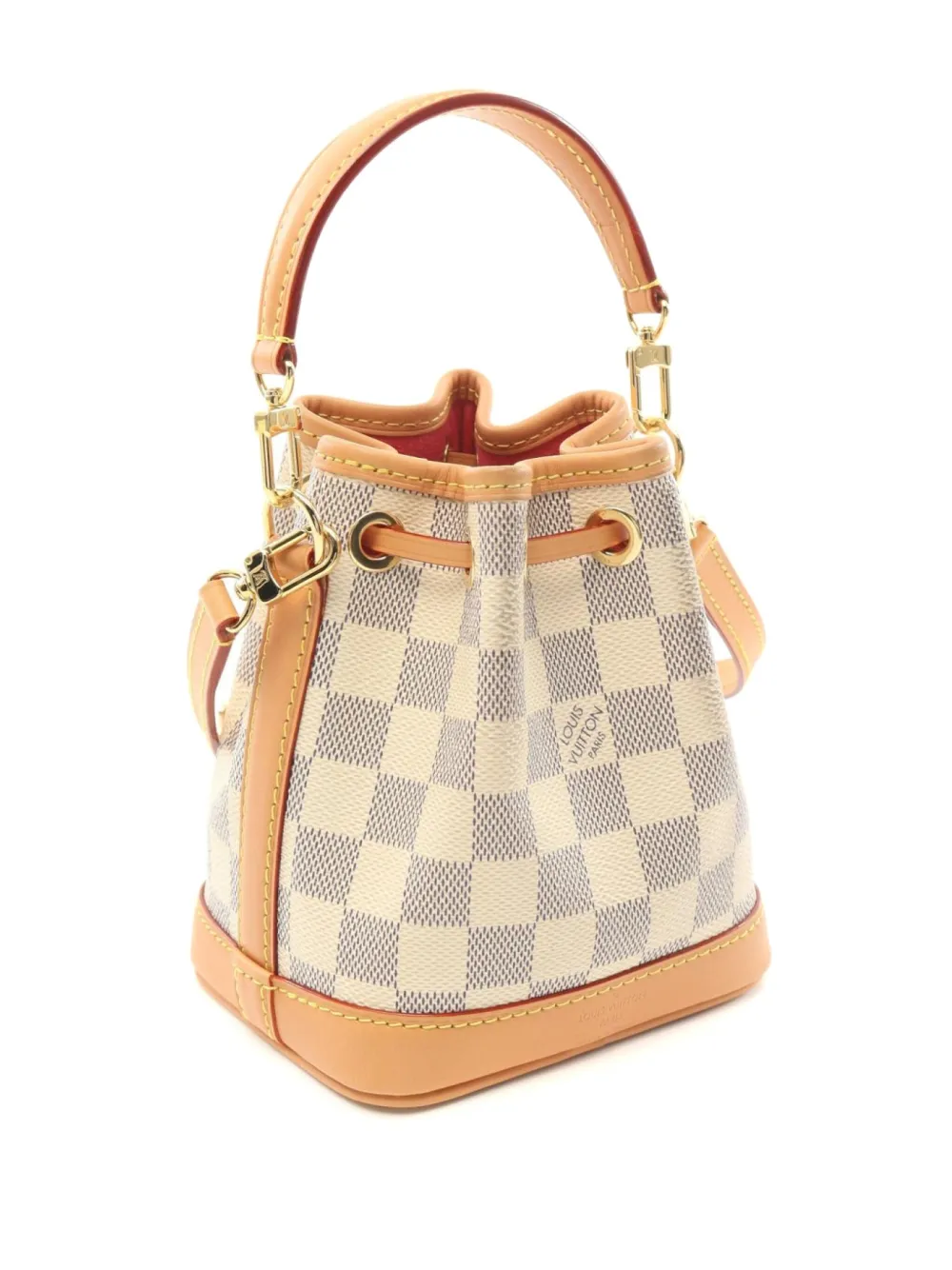 Louis Vuitton Pre-Owned 2021 Nano Noe Vivienne bucket bag - Beige