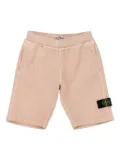 Stone Island Junior Compass-badge bermuda shorts - Pink