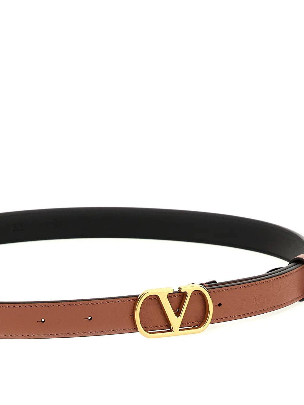 Valentino Garavani VLogo Signature riem - Bruin