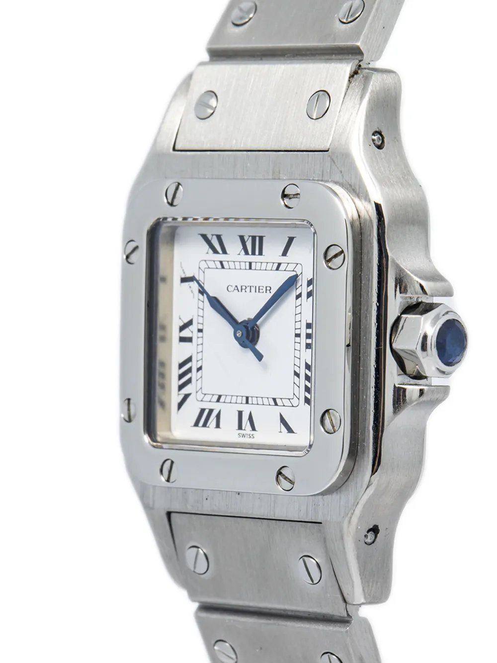 Cartier Pre-owned Santos Carrée 24 mm - Wit