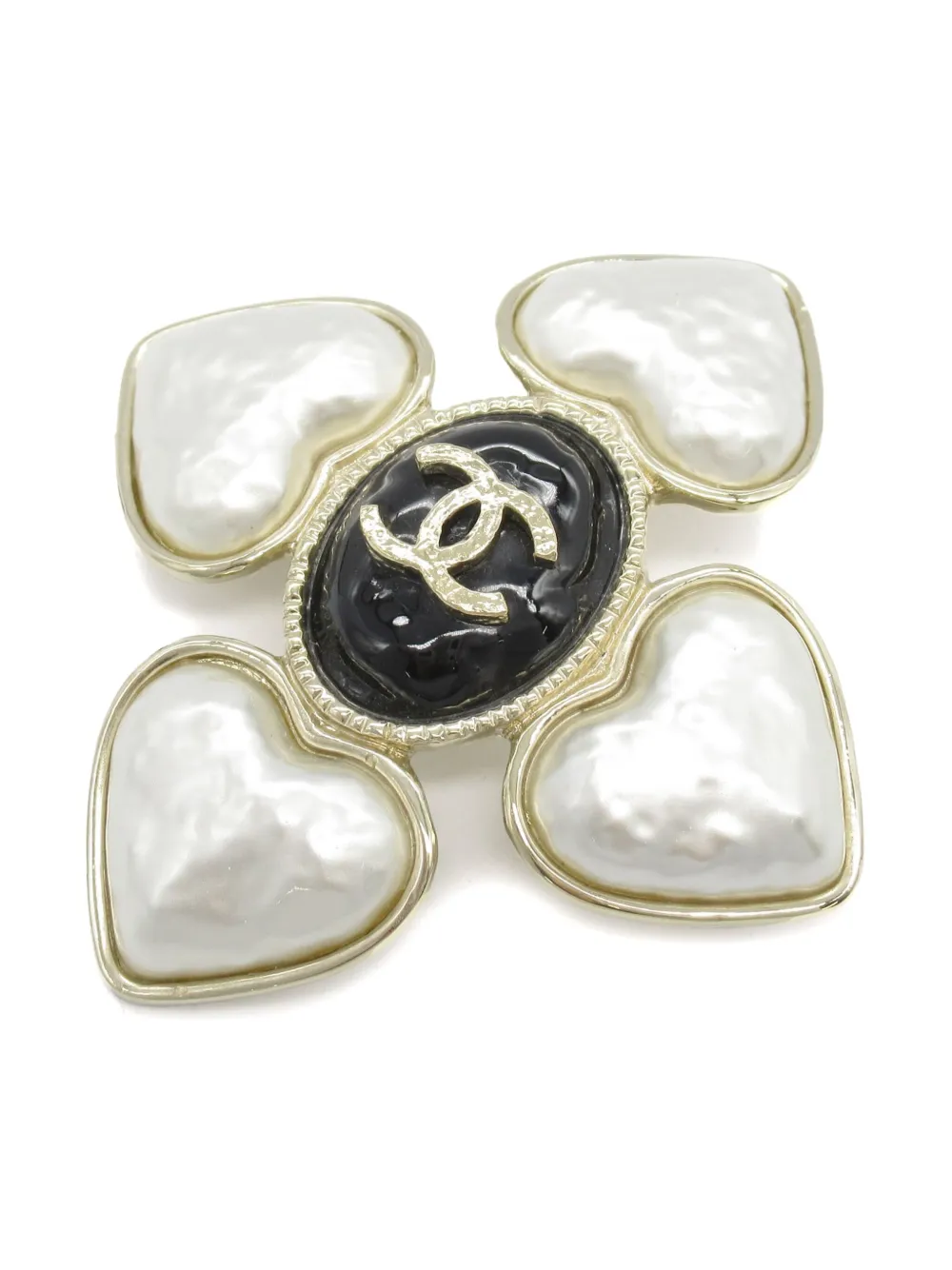 CHANEL Pre-Owned 1986-1988 Hartshall brooch - Goud