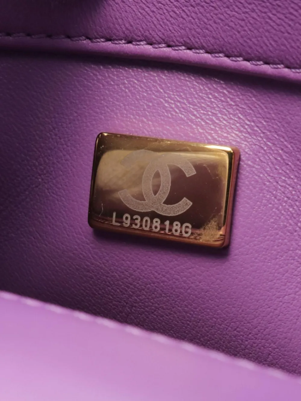 Pre-owned Chanel 2021 Classic Flap Shoulder Bag In Purple