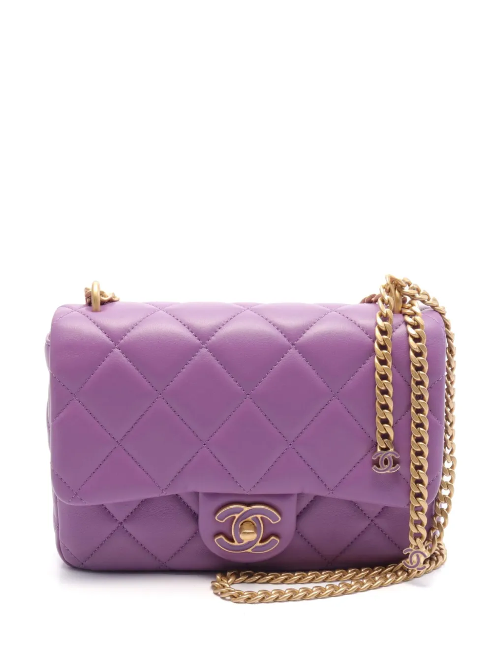 CHANEL Pre-Owned 2021 Classic Flap shoulder bag | Purple | Image 1