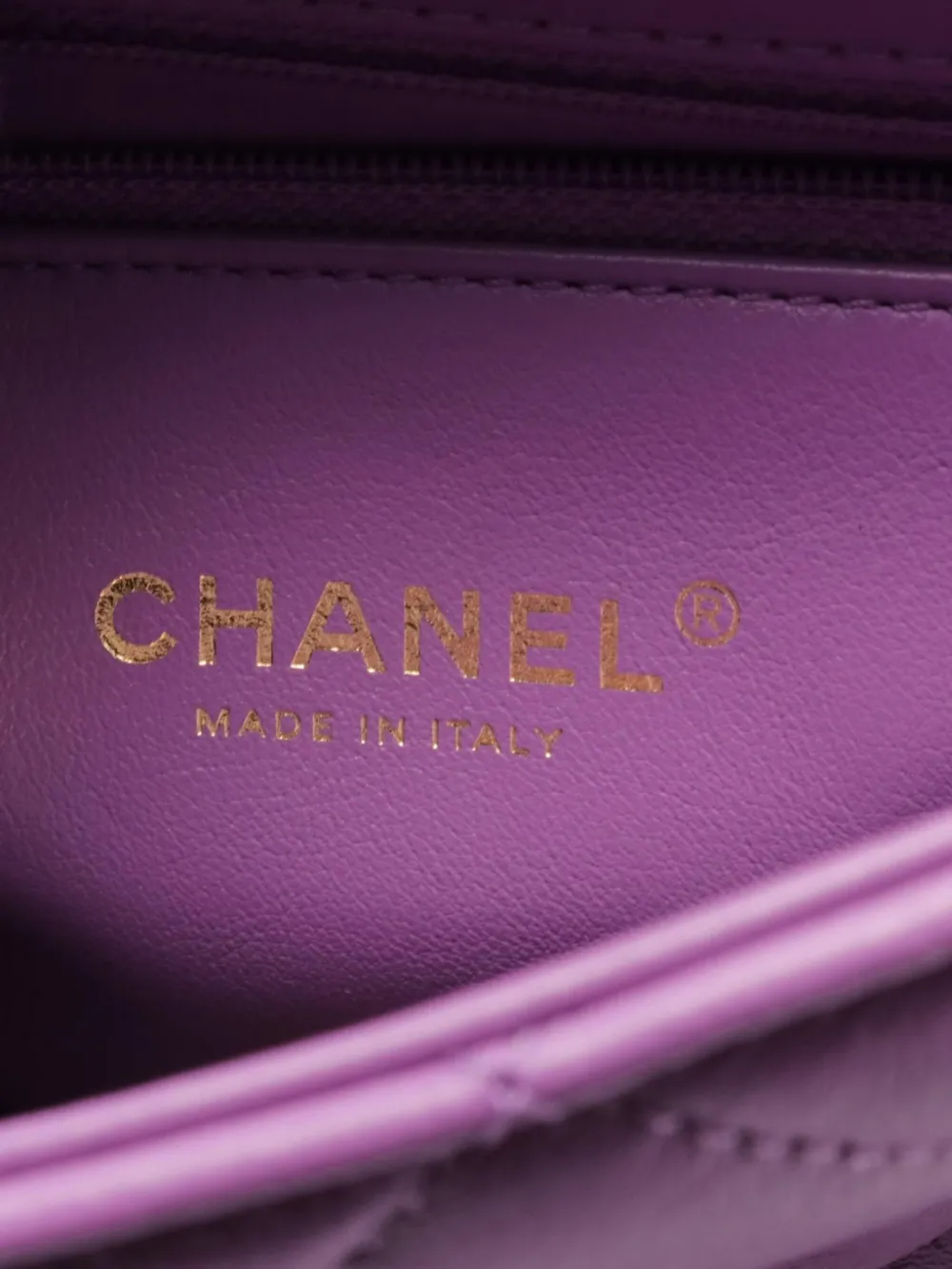 Pre-owned Chanel 2021 Classic Flap Shoulder Bag In Purple