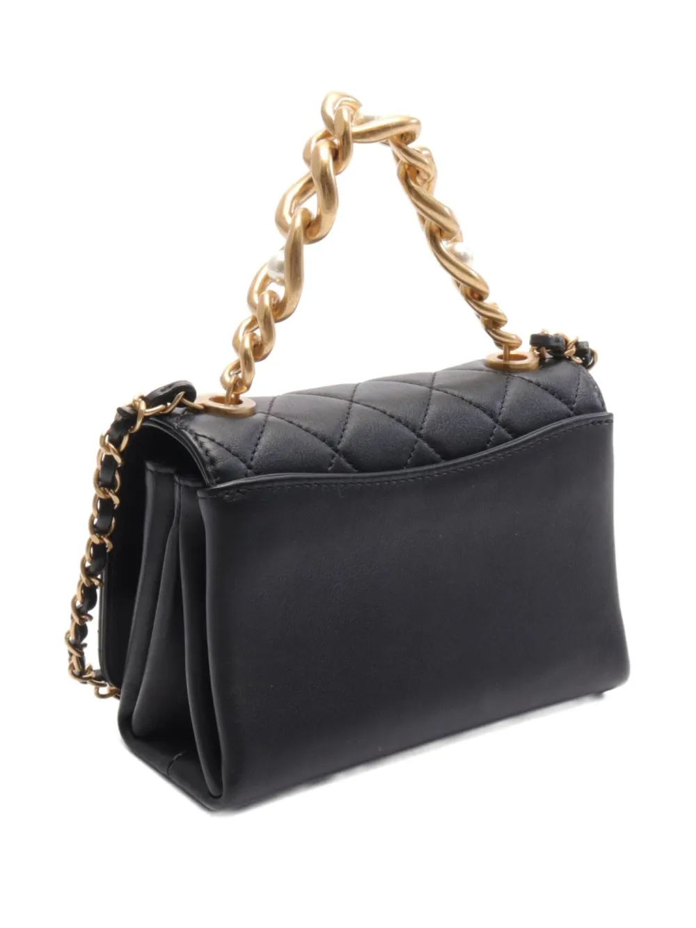 CHANEL Pre-Owned 2021 mini chain shoulder bag - Zwart