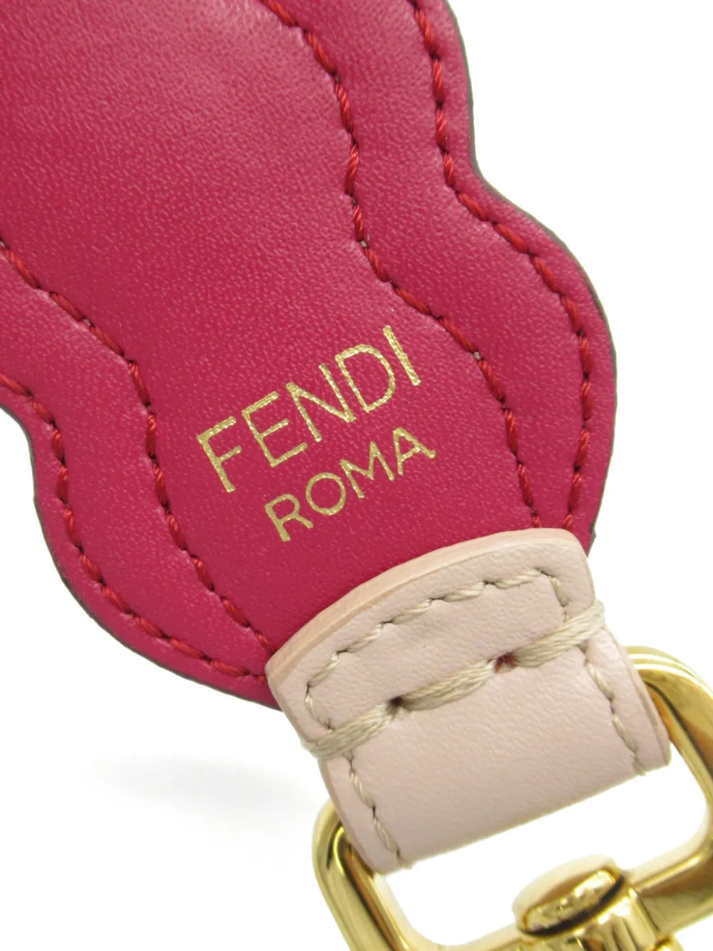 Fendi Pre-Owned 2010s bead-embellished bag strap - Roze